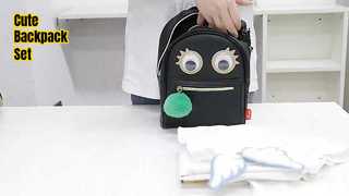 7in1 School Backpack Set Kids Flower Print