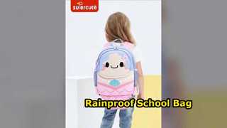 Waterproof kids schoolbag